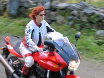Alice in parade during the 2006 AMA Women's Moto Conference